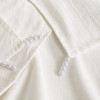 Twins Pure 100×100 - батистова крижма-плед з перлинками • Stripes