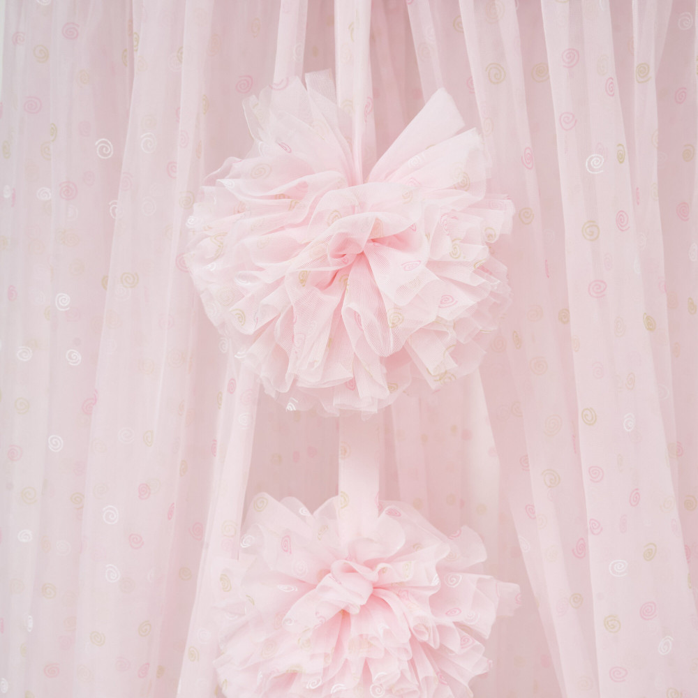 Twins Limited Canopy - балдахін-шатро з гіпюру • Pink