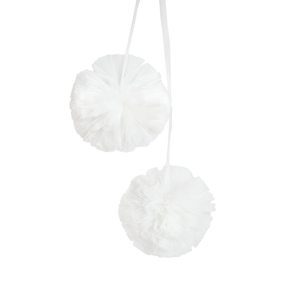 Twins Air Pompons - декоративні помпони для балдахіна, 2 шт • Ivory