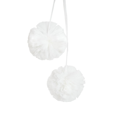 Twins Air Pompons - декоративні помпони для балдахіна, 2 шт • Ivory