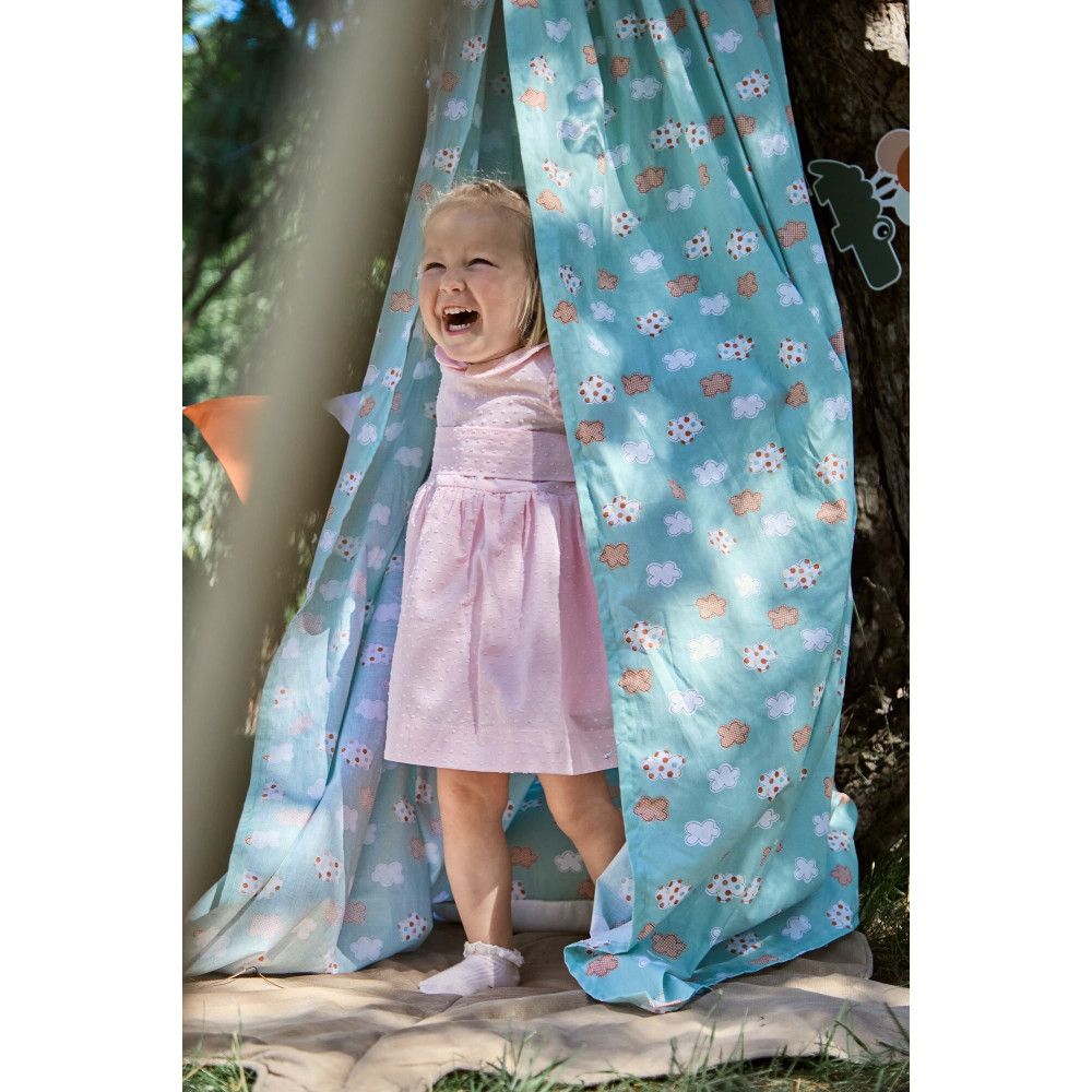Twins Cozy Dream - балдахін-шатро з попліну • Mint Cloud