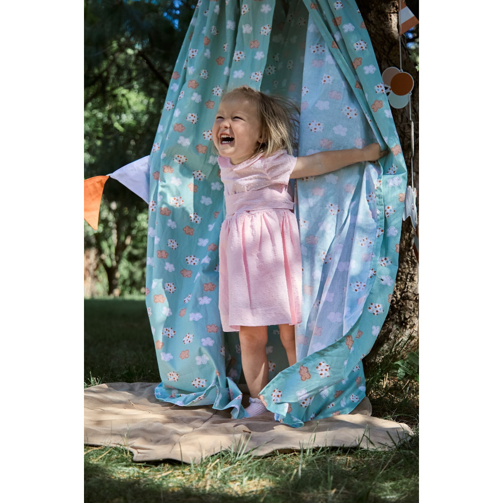Twins Cozy Dream - балдахін-шатро з попліну • Mint Cloud