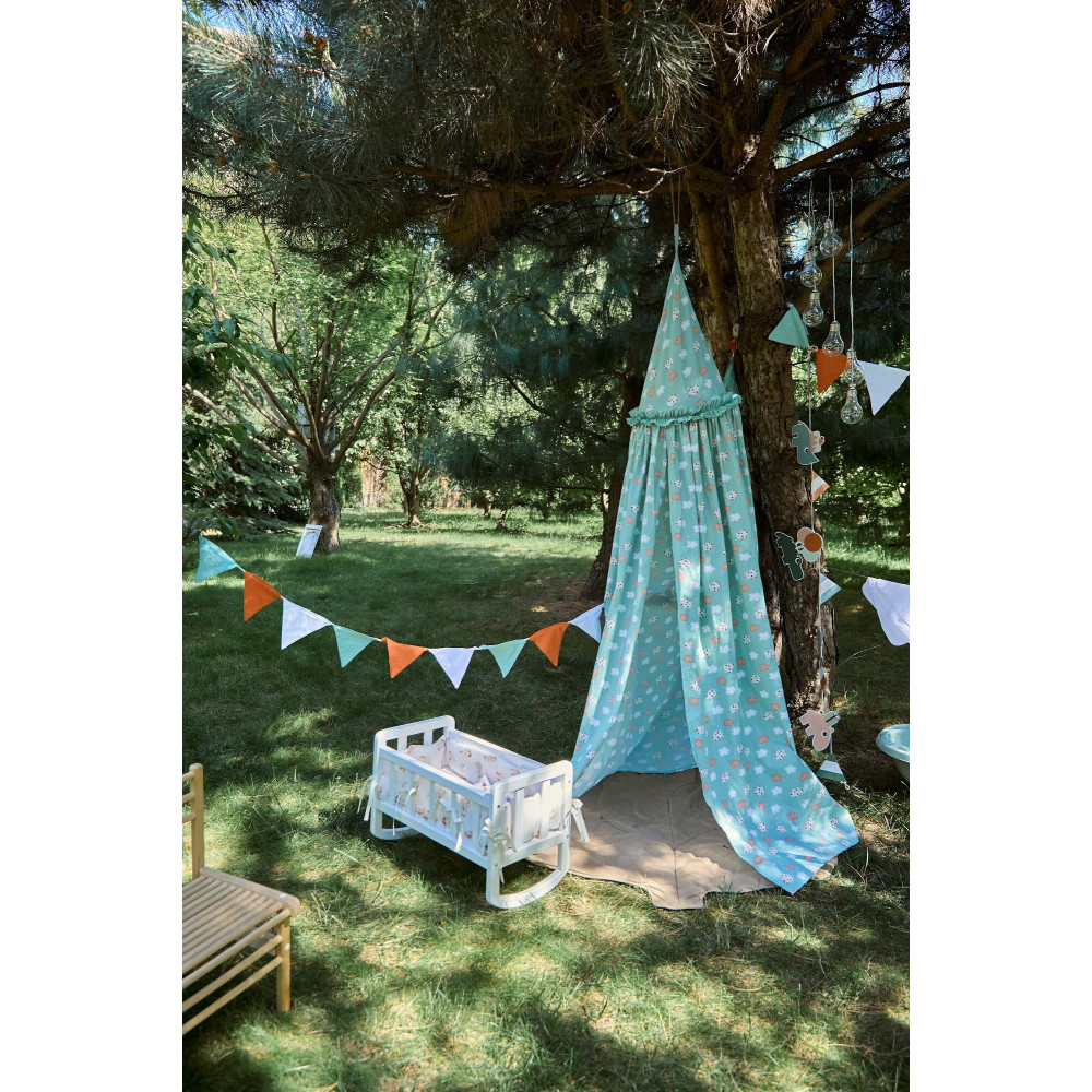 Twins Cozy Dream - балдахін-шатро з попліну • Mint Cloud