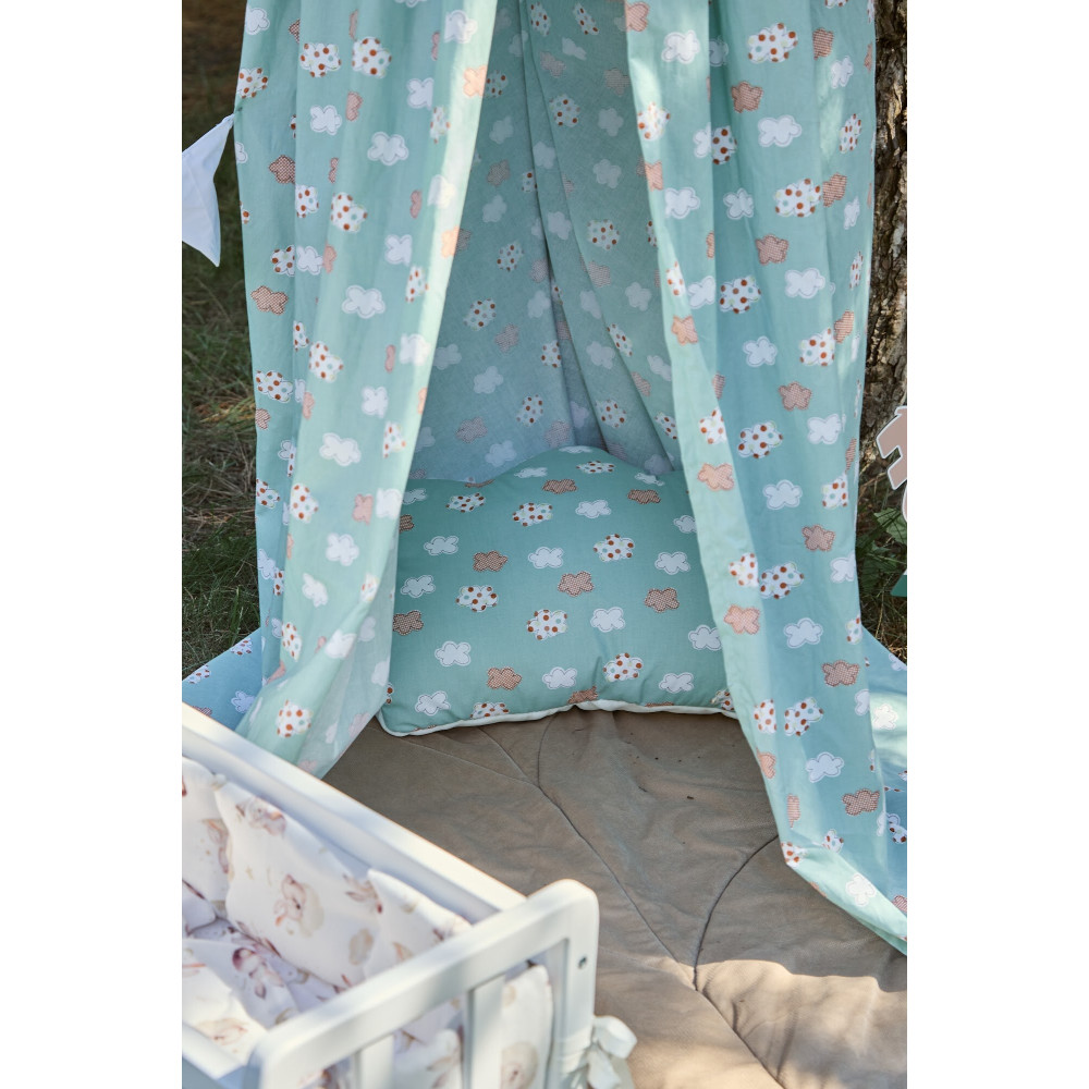 Twins Cozy Dream - балдахін-шатро з попліну • Mint Cloud