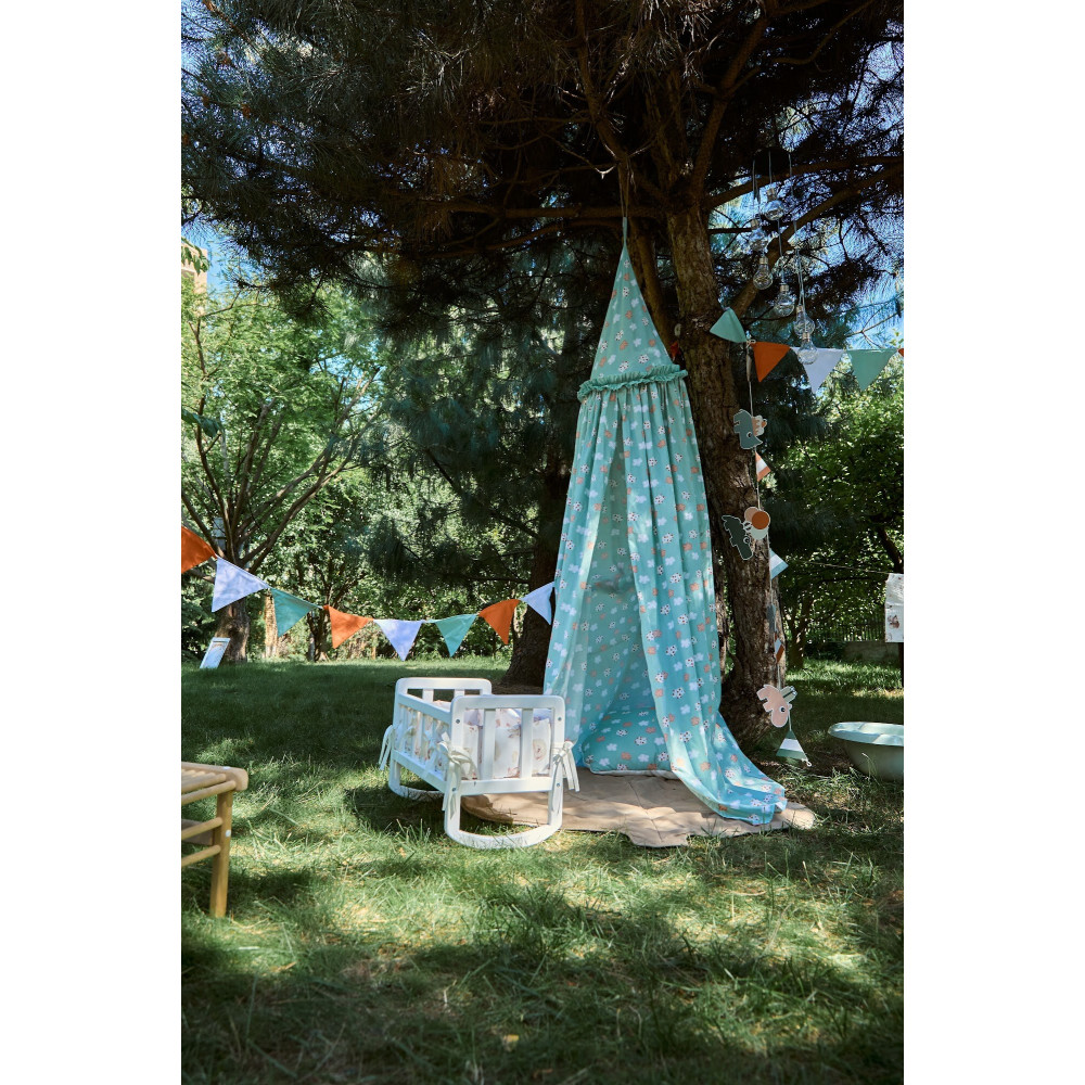 Twins Cozy Dream - балдахін-шатро з попліну • Mint Cloud