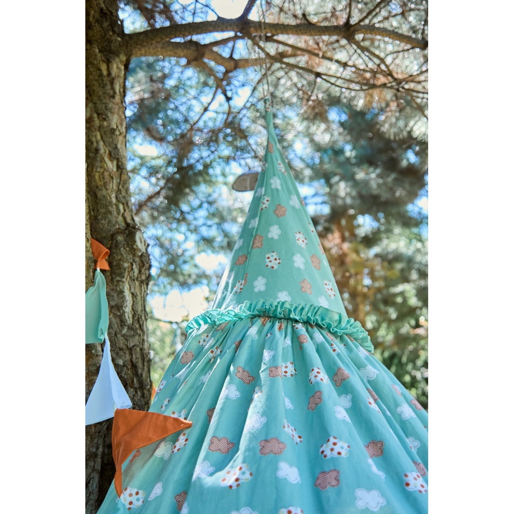 Twins Cozy Dream - балдахін-шатро з попліну • Mint Cloud