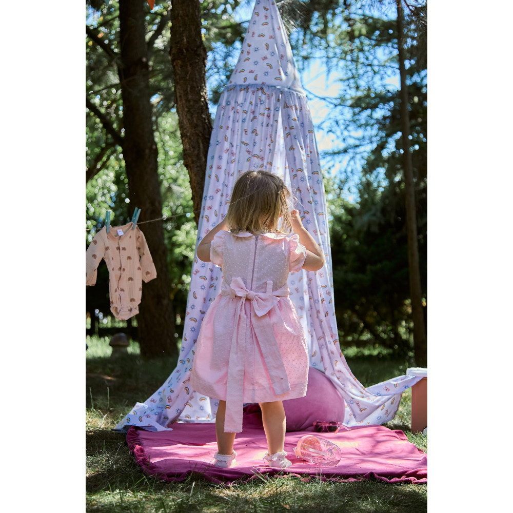 Twins Cozy Dream - балдахін-шатро з попліну • Grey Rainbow