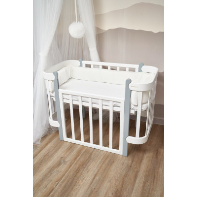 Twins Ego - бампер-валик велюровый 240 см • Ecru Twins Ego - бампер-валик велюровый 240 см • Ecru