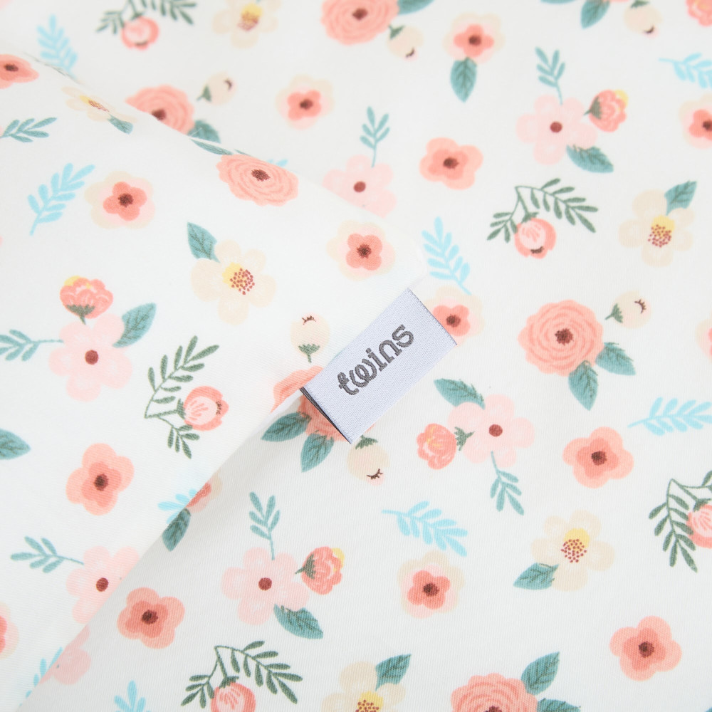 Twins Satin Limited - змінна постільна білизна для ліжечка, 4 елементи • Flowers