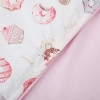 Twins Satin Limited - змінна постільна білизна для ліжечка, 4 елементи • Donat & Cake