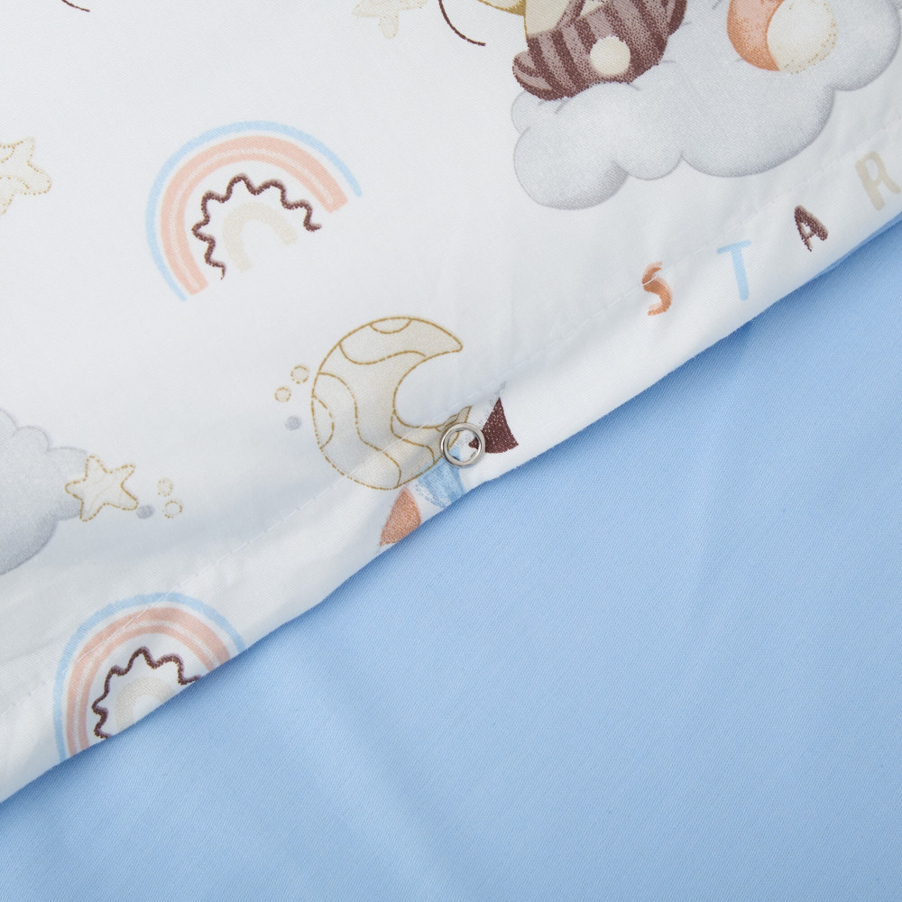 Twins Satin Limited - змінна постільна білизна для ліжечка, 4 елементи • Bear & Fox