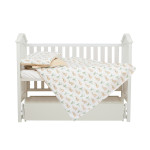 Twins Satin Limited - змінна постільна білизна для ліжечка, 4 елементи • Rabbit