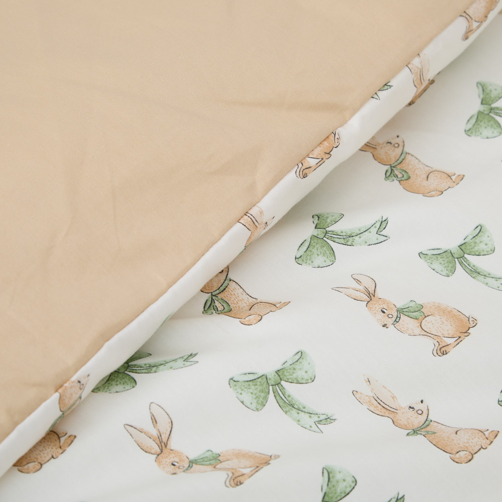 Twins Satin Limited - змінна постільна білизна для ліжечка, 4 елементи • Rabbit