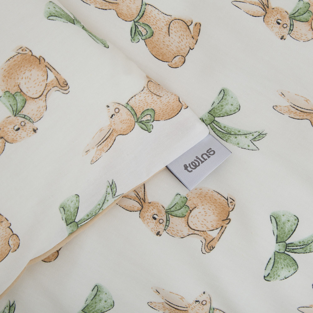 Twins Satin Limited - змінна постільна білизна для ліжечка, 4 елементи • Rabbit