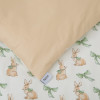 Twins Satin Limited - змінна постільна білизна для ліжечка, 4 елементи • Rabbit