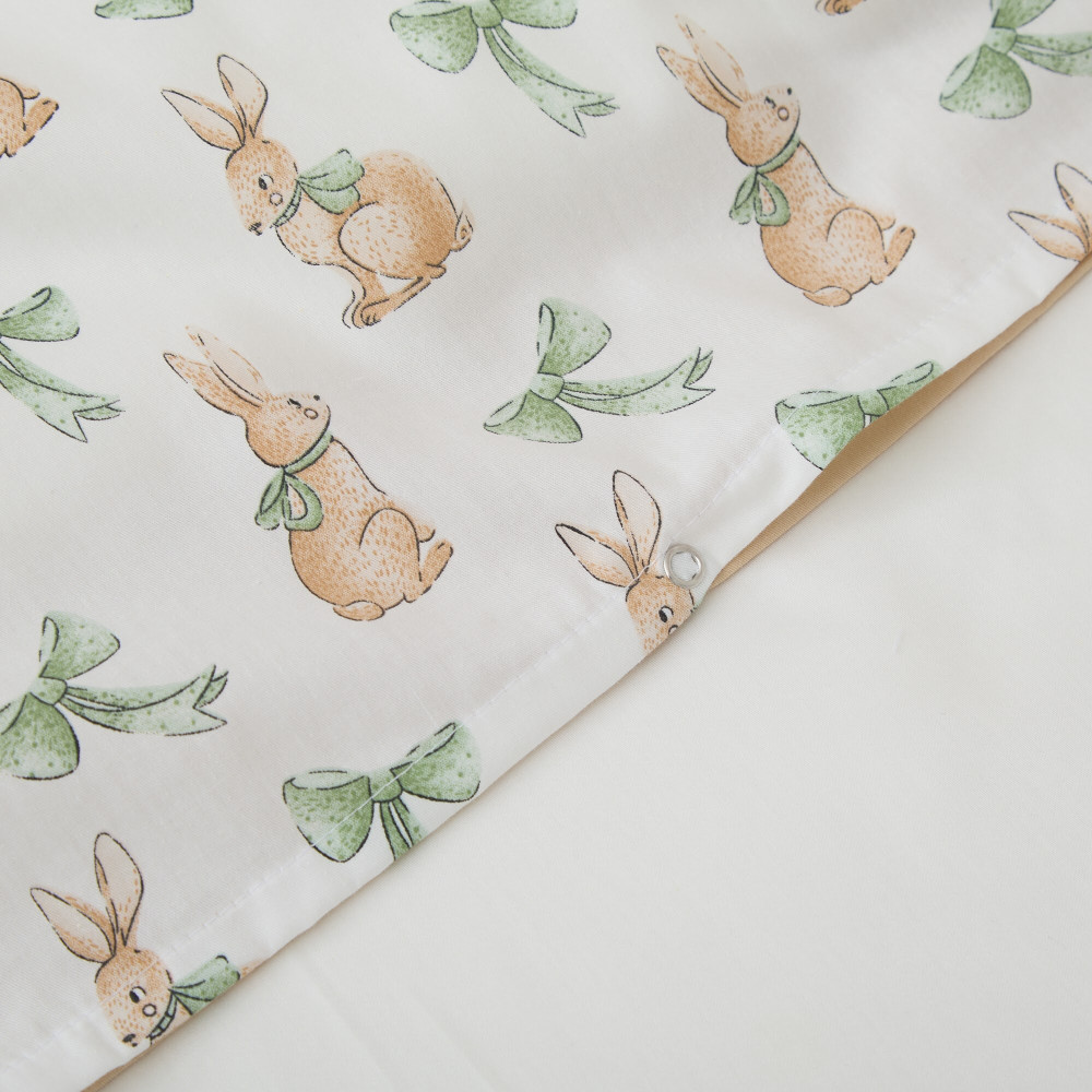 Twins Satin Limited - змінна постільна білизна для ліжечка, 4 елементи • Rabbit