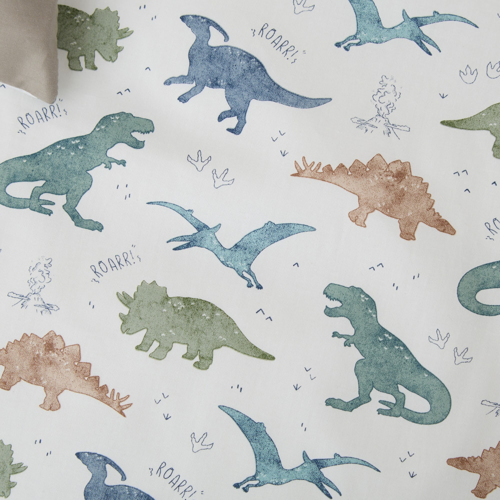 Twins Satin Limited - змінна постільна білизна для ліжечка, 4 елементи • Dinosaurs