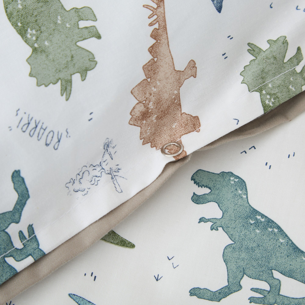 Twins Satin Limited - змінна постільна білизна для ліжечка, 4 елементи • Dinosaurs