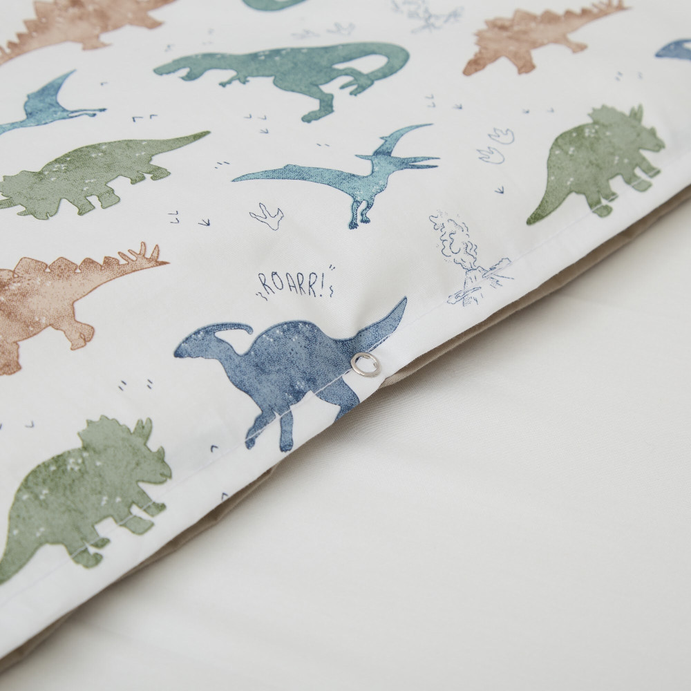 Twins Satin Limited - змінна постільна білизна для ліжечка, 4 елементи • Dinosaurs