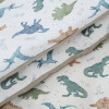 Twins Satin Limited - змінна постільна білизна для ліжечка, 4 елементи • Dinosaurs