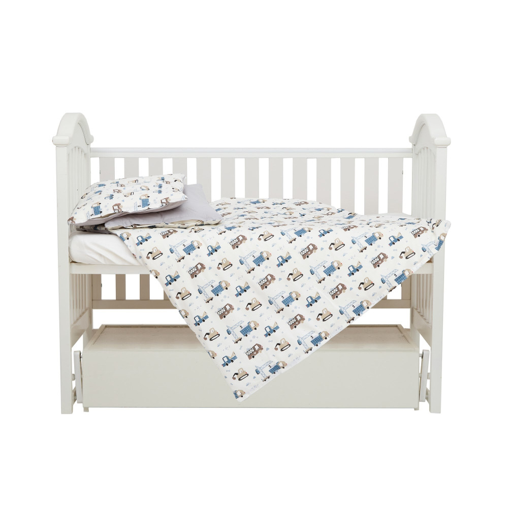 Twins Satin Limited - змінна постільна білизна для ліжечка, 4 елементи • Car