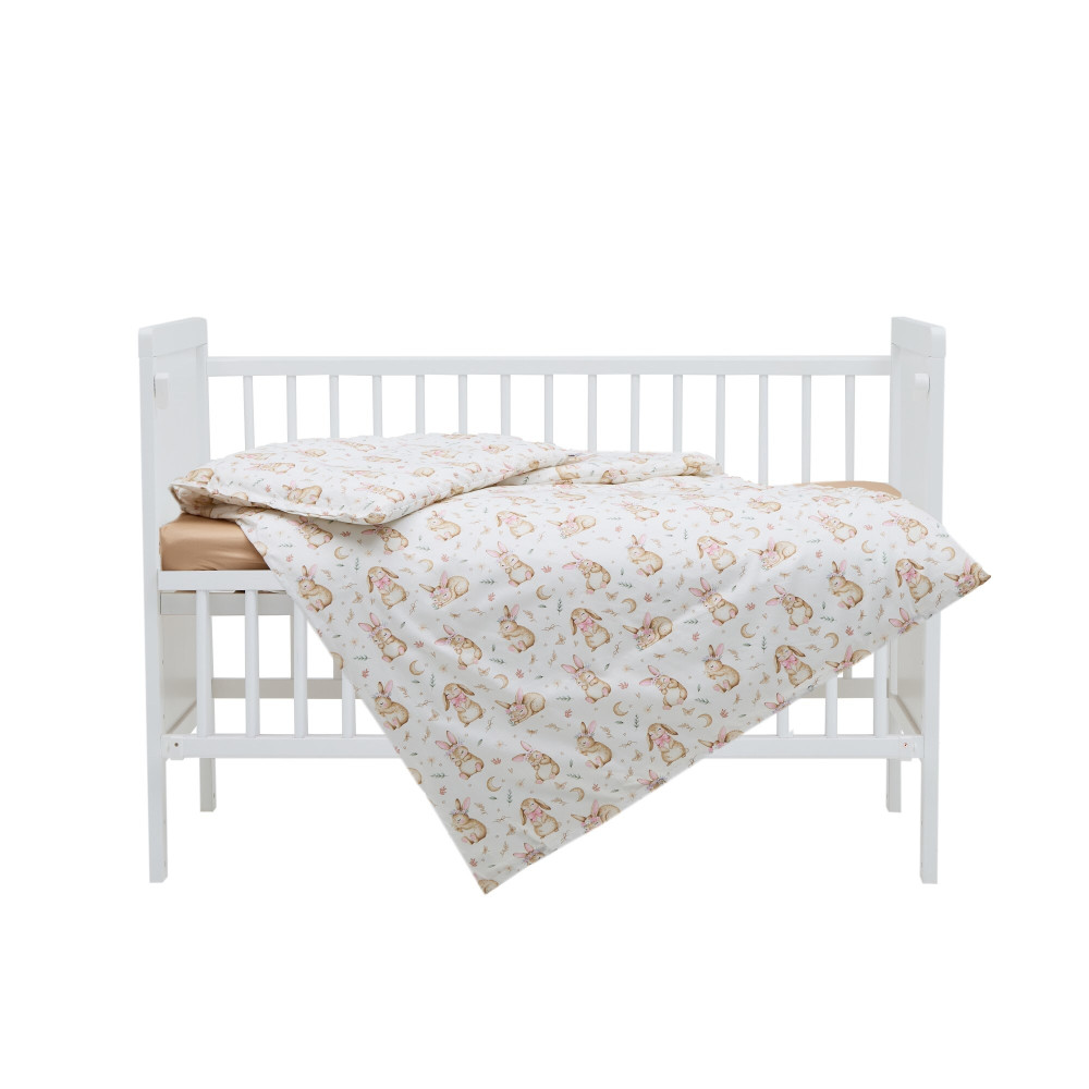 Twins Satin Limited - змінна постільна білизна для ліжечка, 4 елементи • Bunny