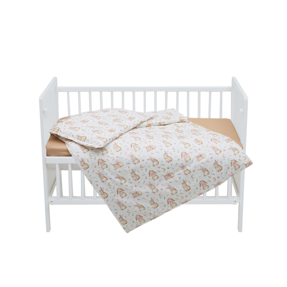 Twins Satin Limited - змінна постільна білизна для ліжечка, 4 елементи • Bunny