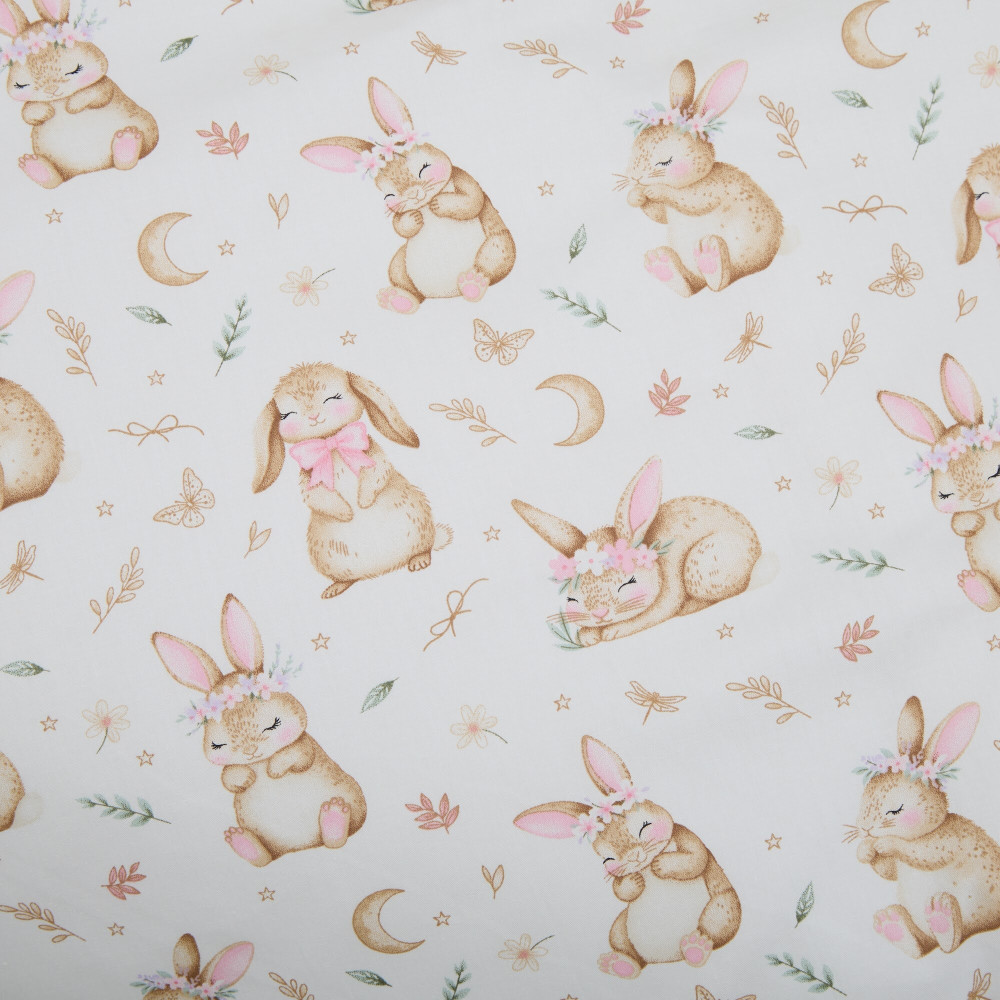 Twins Satin Limited - змінна постільна білизна для ліжечка, 4 елементи • Bunny