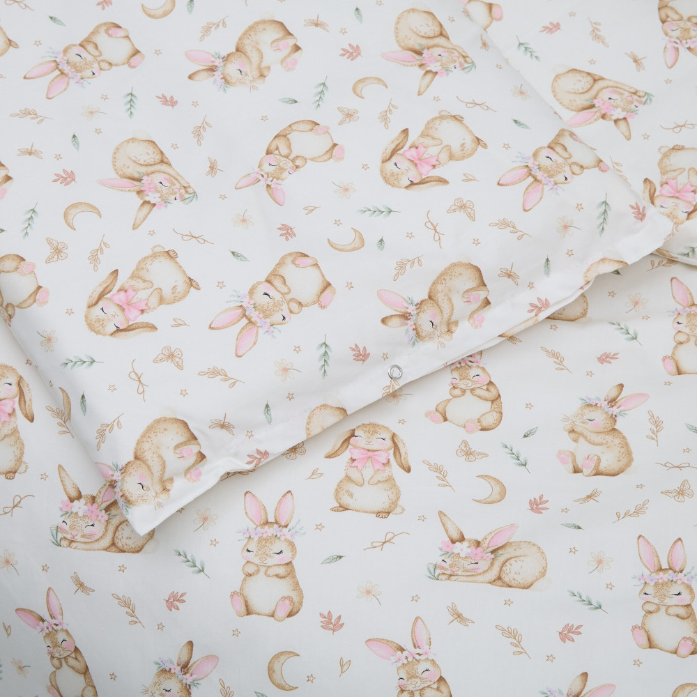Twins Satin Limited - змінна постільна білизна для ліжечка, 4 елементи • Bunny