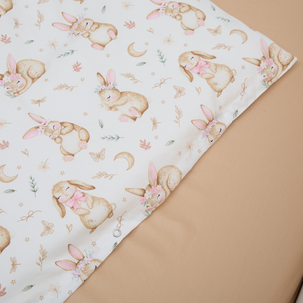Twins Satin Limited - змінна постільна білизна для ліжечка, 4 елементи • Bunny