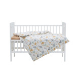Twins Satin Limited - змінна постільна білизна для ліжечка, 4 елементи • Safari