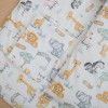 Twins Satin Limited - змінна постільна білизна для ліжечка, 4 елементи • Safari
