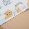 Twins Satin Limited - змінна постільна білизна для ліжечка, 4 елементи • Safari