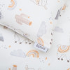 Twins Satin Limited - змінна постільна білизна для ліжечка, 4 елементи • Rainbow Alpaca
