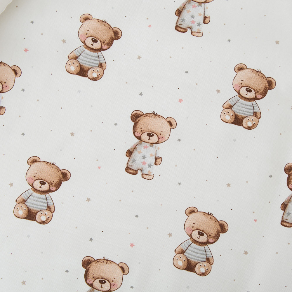 Twins Satin Limited - змінна постільна білизна для ліжечка, 4 елементи • Nighty Bears