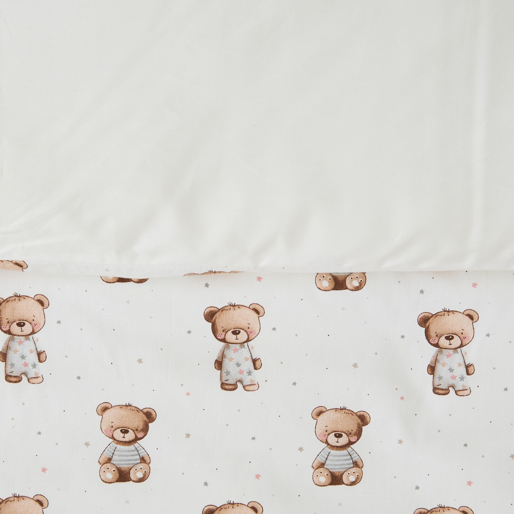 Twins Satin Limited - змінна постільна білизна для ліжечка, 4 елементи • Nighty Bears