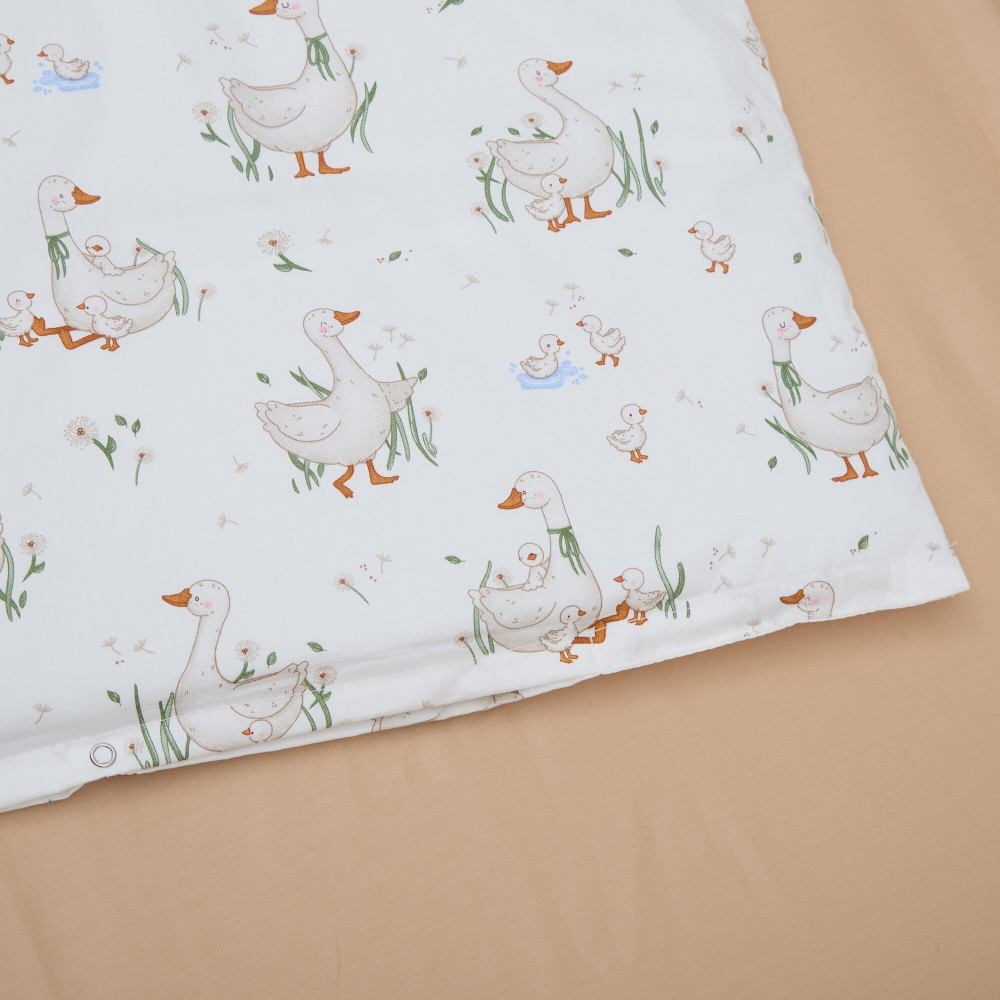 Twins Satin Limited - змінна постільна білизна для ліжечка, 4 елементи • Goslings