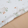 Twins Satin Limited - змінна постільна білизна для ліжечка, 4 елементи • Goslings