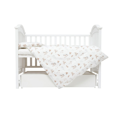 Twins Satin Limited - змінна постільна білизна для ліжечка, 4 елементи • Toys