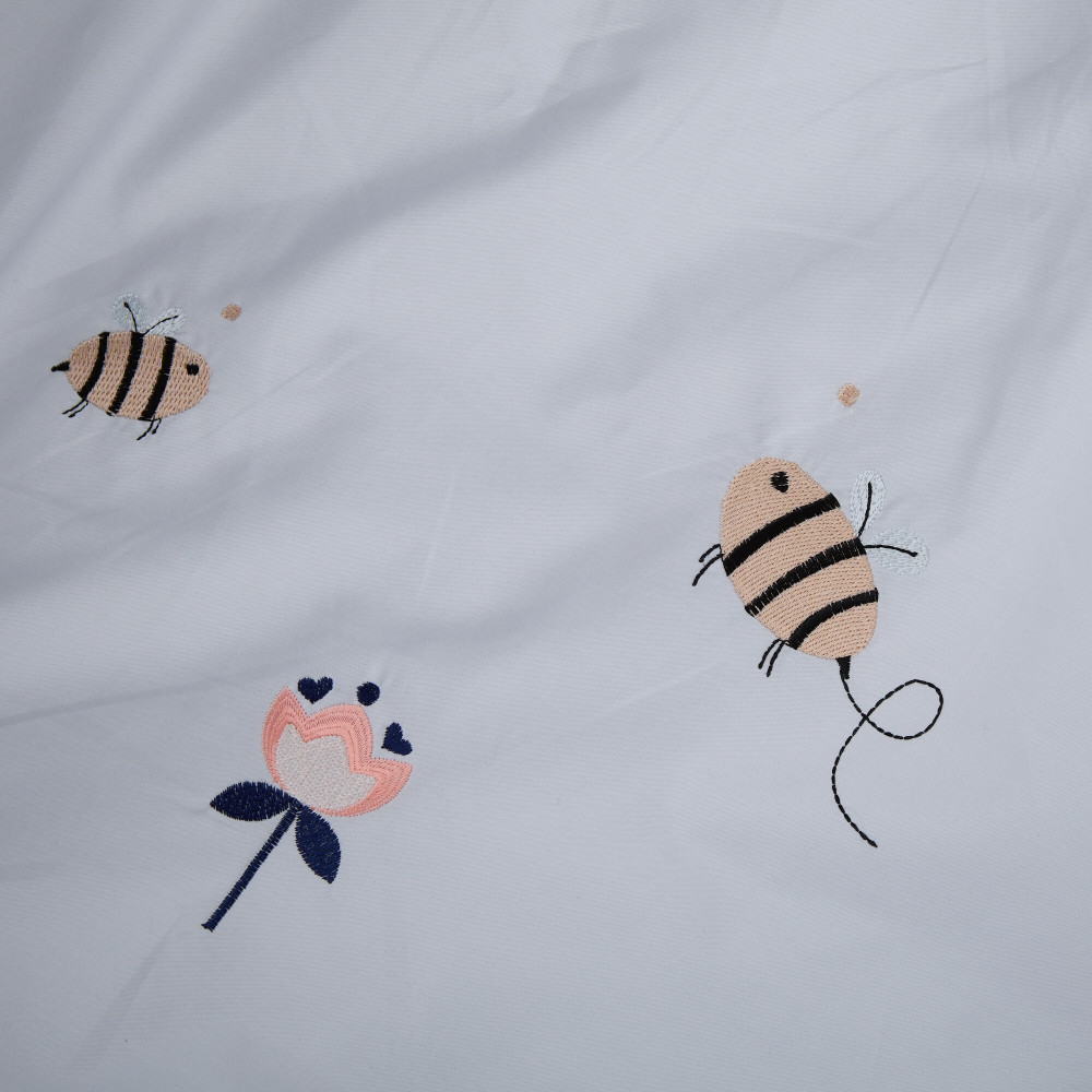 Twins Honey Garden - змінна постільна білизна для ліжечка, 3 елементи • Grey