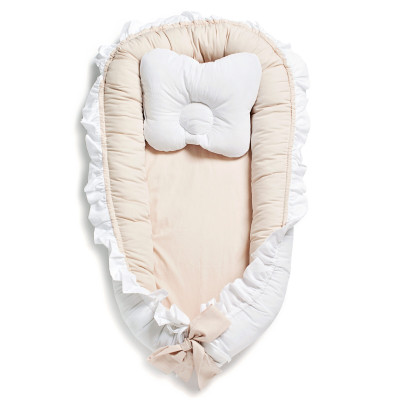 Twins Dolce Cocoon - кокон-позиционер для новорожденных • Beige