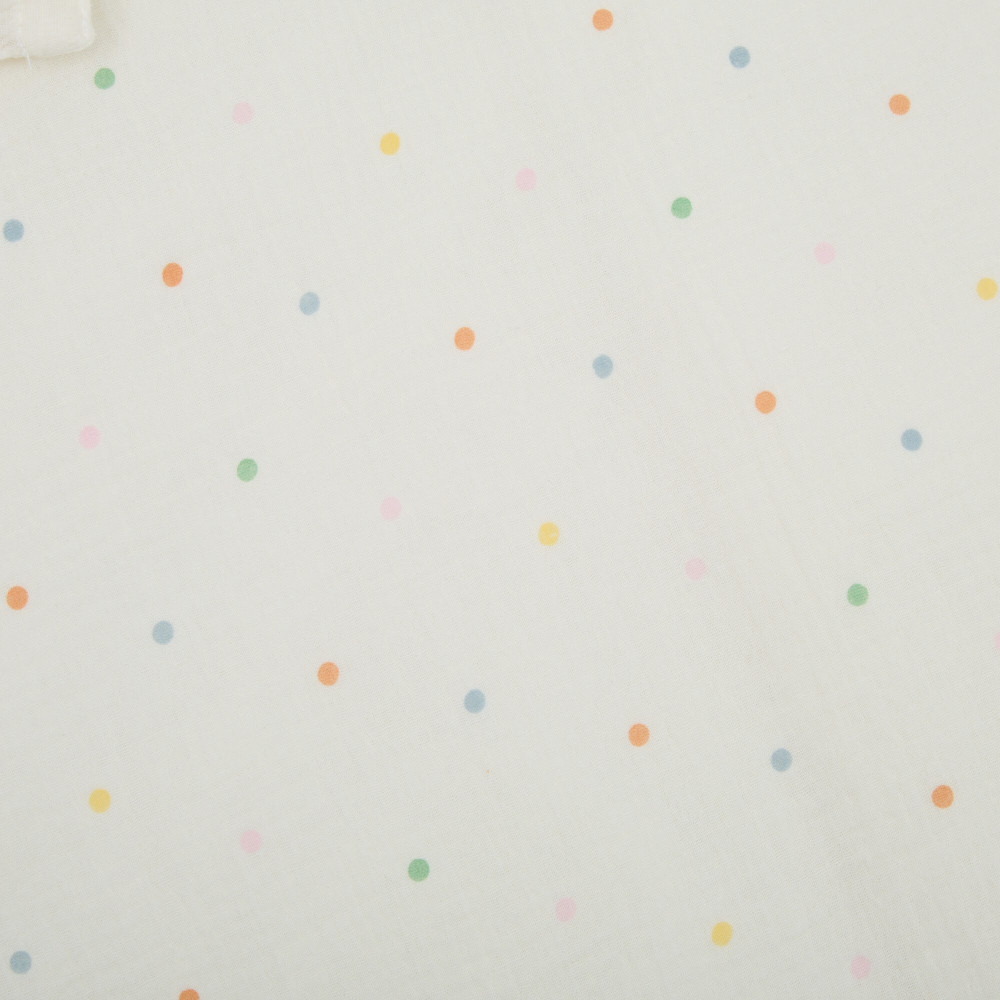 Twins Muslin Print - змінна постіль у ліжечко, 4 елементи • Горошки