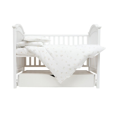Twins Muslin Print - сменное постельное белье в кроватку, 4 элемента • Botanical