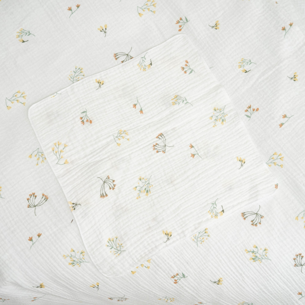 Twins Muslin Print - змінна постіль у ліжечко, 4 елементи • Botanical
