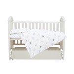 Twins Comfort line - змінна постіль у ліжечко, 3 елементи • Сафарі