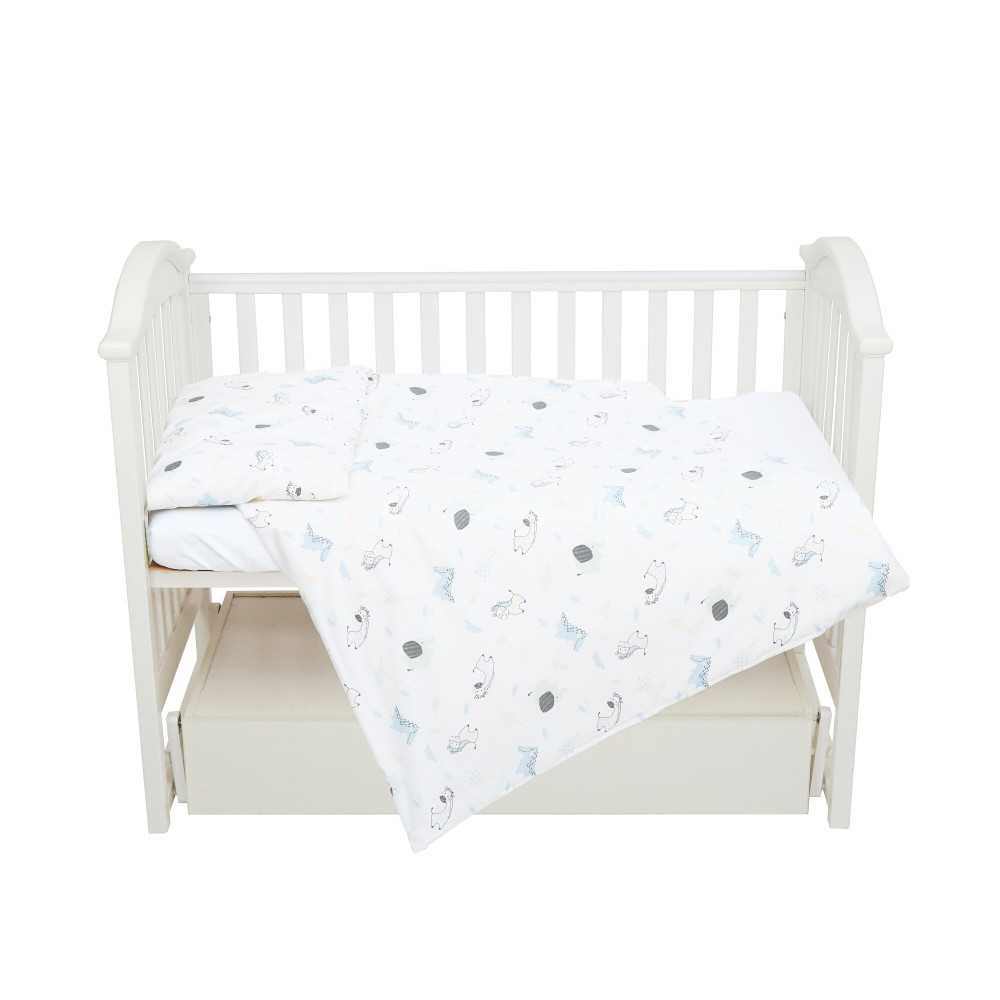 Twins Comfort line - змінна постіль у ліжечко, 3 елементи • Сафарі