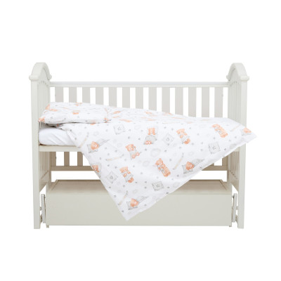 Twins Comfort line - змінна постіль у ліжечко, 3 елементи • Іграшки