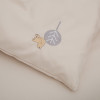 Twins Шепіт - змінна постіль у ліжечко, 3 елементи • Beige/grey
