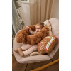 Twins Teddy Бампер-косичка трехпрядная 120 см - защита для детской кроватки • Brown
