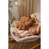 Twins Teddy Бампер-косичка трехпрядная 120 см - защита для детской кроватки • Brown